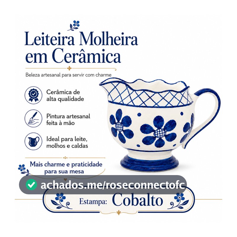 Leiteira Molheira Cerâmica Artesanal Jarra Louça Mesa Posta Presente Cozinha Molhos Sopa Caldos Café