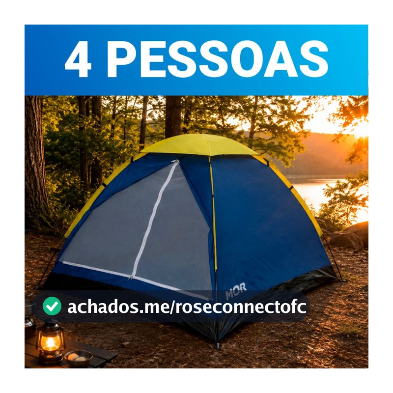 Barraca De Camping MOR 4 Pessoas Iglu Impermeável C/ Bolsa Acampamento Praia Campíng Lazer Qualidade