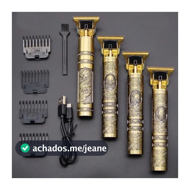 Máquina De Cortar Cabelo Para Barba Masculina Designer Aleatório Elétrico Profissional