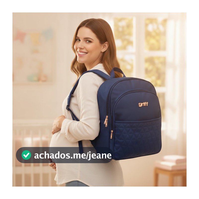 Bolsa Mochila Maternidade Luxo Impermeável Multifuncional