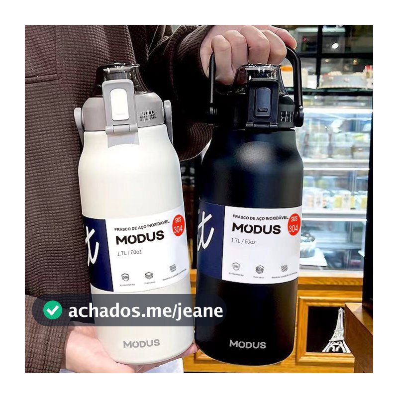 MODUS Garrafa Térmica Isolada a Vácuo De Inox 1700ml Grande Capacidade