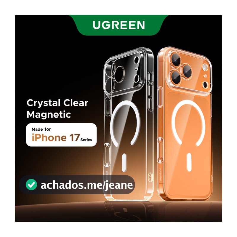 UGREEN Capa De Telefone Transparente Magnética Anti-Amarelecimento Para iPhone 17 Pro Max/Air