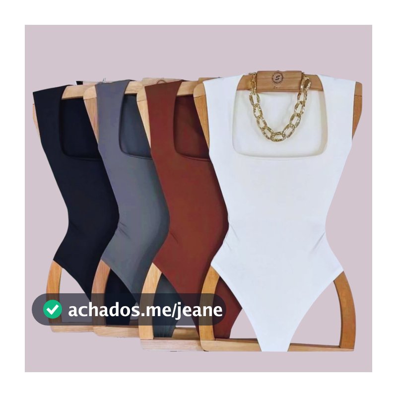 Kit 02 Body Feminino Regata Alças Grossas Decote Quadrado Zero Transparência Ótima  Sustentação.