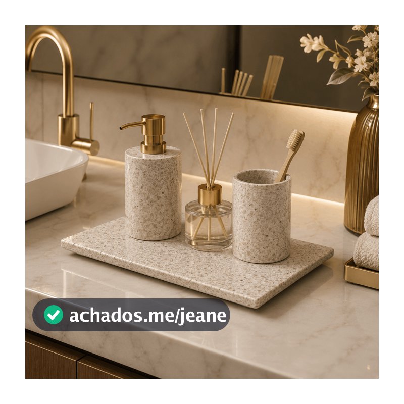 Bandeja Mármore Natural Porta Sabonete Premium Acabamento Saarinen 20x12cm Artesanal Limestone