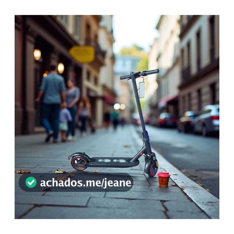 Patinete Elétrico Dobrável Portátil 30km/h 8 polegadas Com Amortecedor