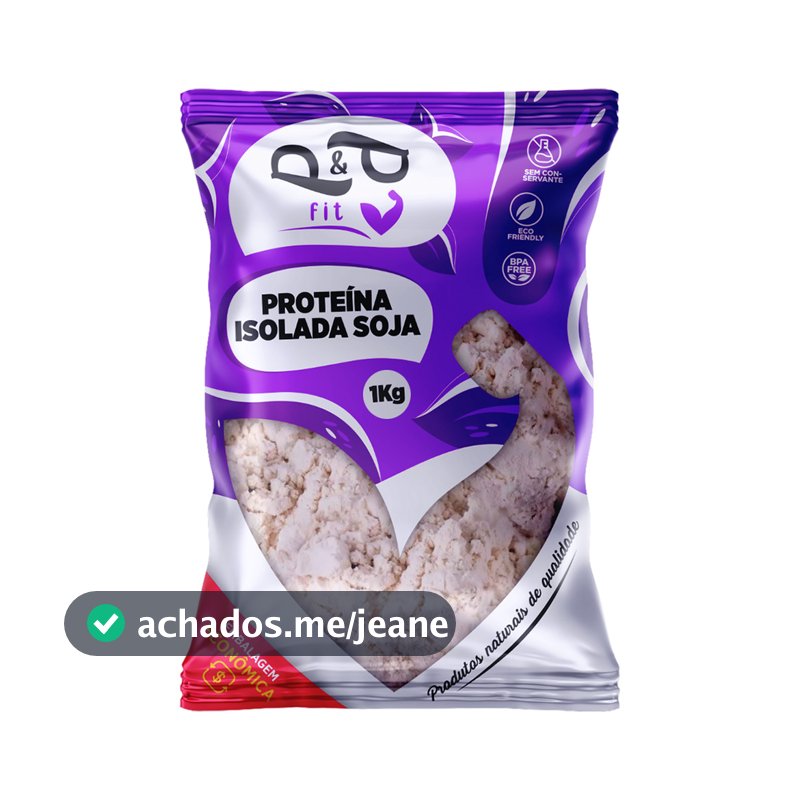 Proteína Isolada de Soja Pura em Pó 1Kg - P&P