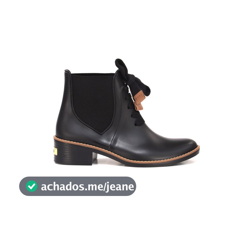 Bota Feminina Chelsea Lacey Rain Colcci Techfit Cano Baixo Impermeável Confortável