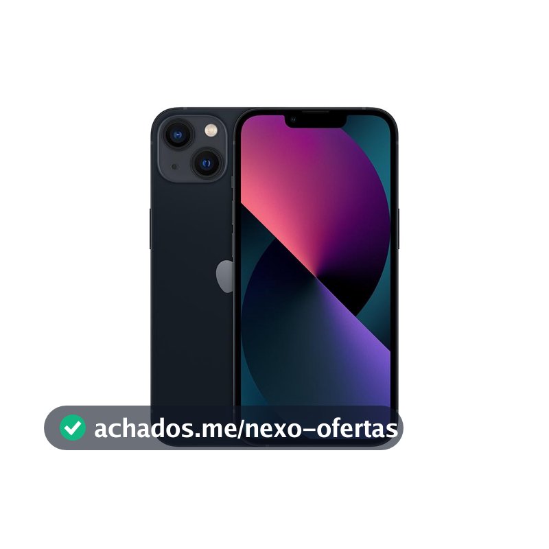 Usado: iPhone 13 128GB Preto Bom - bateria 70% - Trocafy - Apple