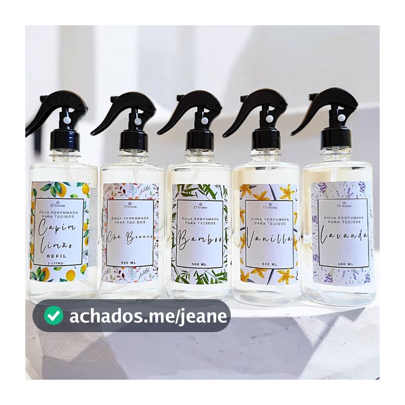 água perfumada para tecidos,lençol e ambientes 500ml várias fragâncias