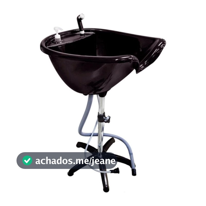 Lavatório Cabeleireiro Portátil Santa Clara Preto