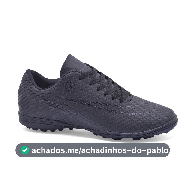 Chuteira Campo Society Grama Sintetica Resistente Original Promoção