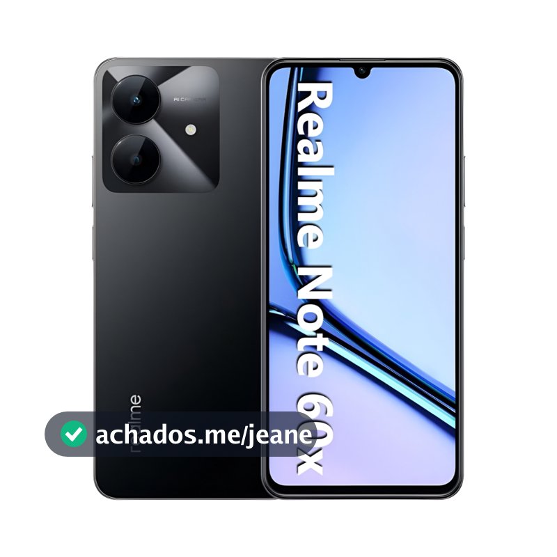 Celular realme Note 60x Smartphone 3+64 GB Original Versão Global Bateria 5000mAh Câmera 8MP Tela 6.7