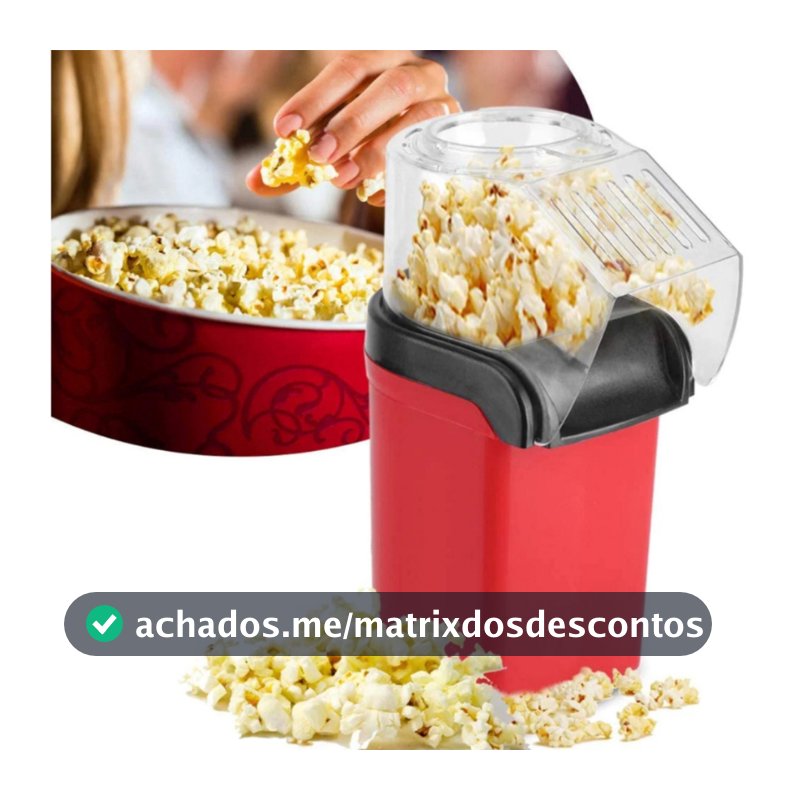 Pipoqueira Elétrica Ar Quente Máquina Fazer Pipoca Sem Óleo 110v-envio imediato