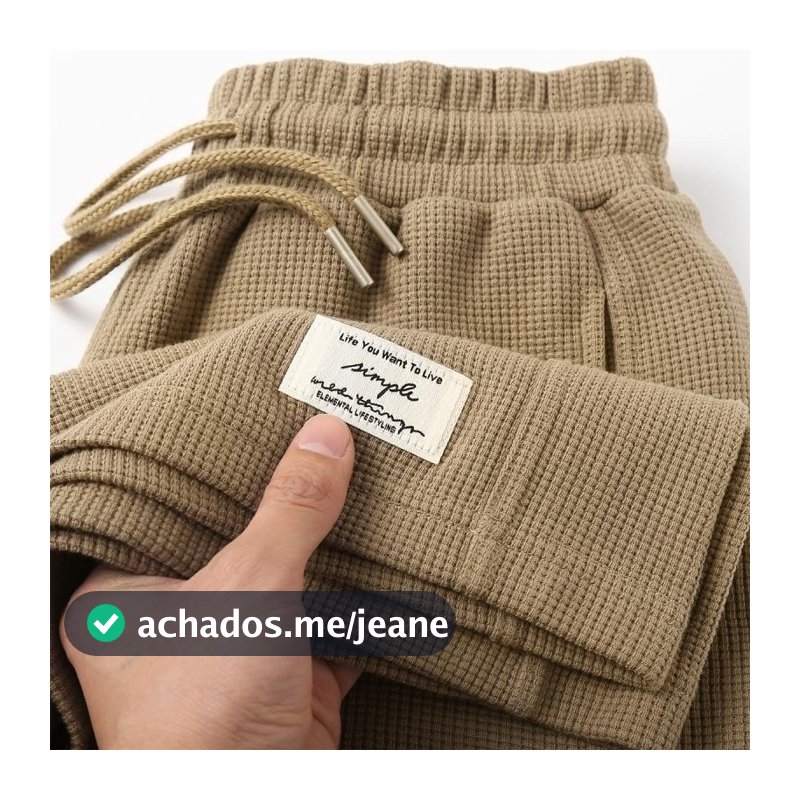 Masculino feminino cáqui Waffle shorts grossos verão Plus Size 150kg Casual americano solto shorts de cinco pontos