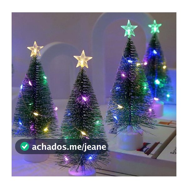1/2/3 Unidades Árvore De Natal De Mesa Mini Artificial Com LED Luz 2027-STARYE
