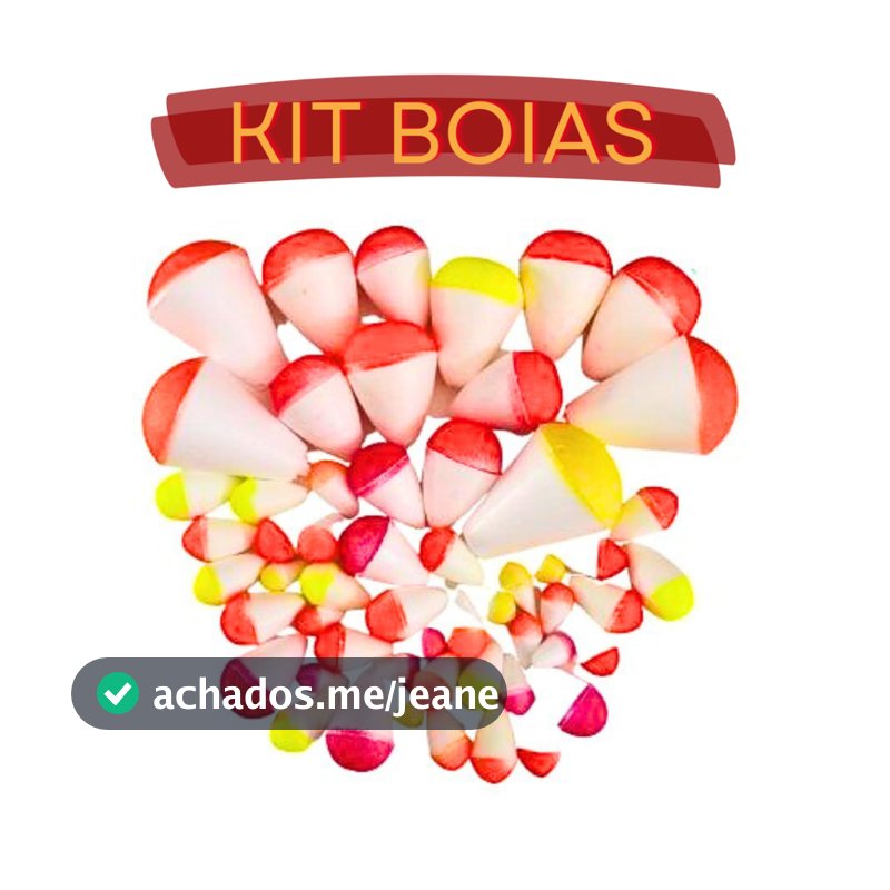 Kit 90 Boias Isopor de Pesca Vários Tamanhos Boia Arremesso Lambari Pescaria Pesqueiro Tilápia Piau