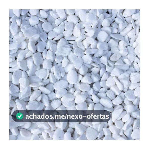 Pedra Seixo Branco de Jardim Dolomita 1, 3, 5 kg - Decoração de Vasos, Jardins, Aquários e Terrários