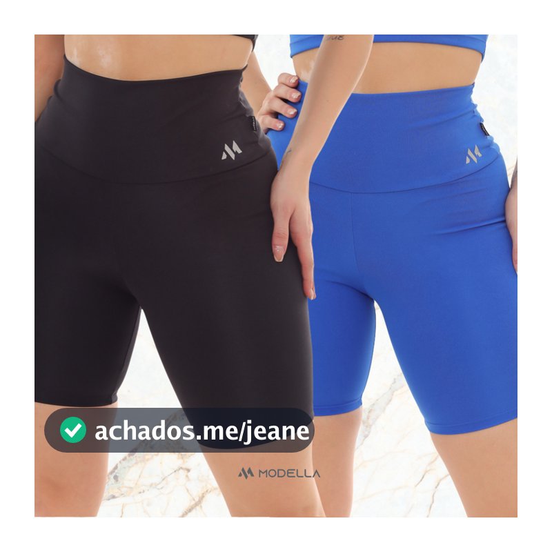 Kit 2 Bermudas Blackout  Zero Transparência Fitness