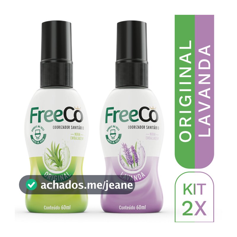 Kit 2 Bloqueadores de Odores FreeCô – 1 Original + 1 Lavanda