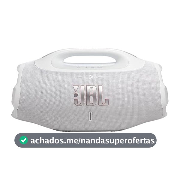 Caixa de Som JBL Boombox 4 Bluetooth AI Sound Boost Graves Personalizáveis Bateria de até 34h - IP68