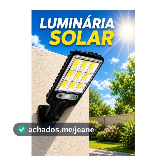 Luminária Solar Sensor Presença Parede 108 COB LED Luz Branco Frio Prova D'Água 3 Funções Controle Remoto