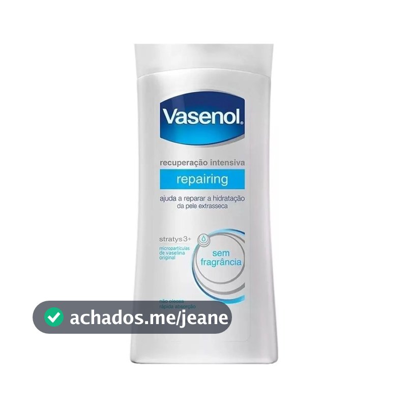 Hidratante Corporal Vasenol Recuperação Intensiva 200ml – Pele Seca e Extra Seca