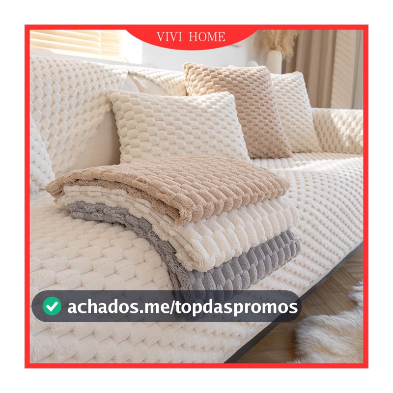 Capa De Sofá 1 2 3 4 Lugares Em Forma De l Nordic Simplicidade Toalha Slipcover Cobertor Almofada De Pelúcia Traseira