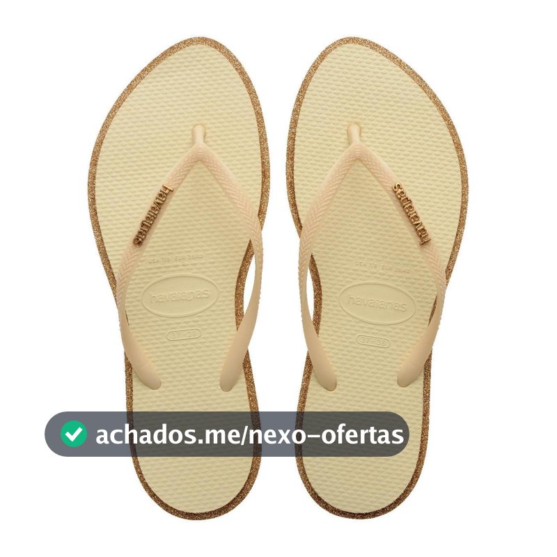 Chinelo Havaianas Slim Point Glitter
