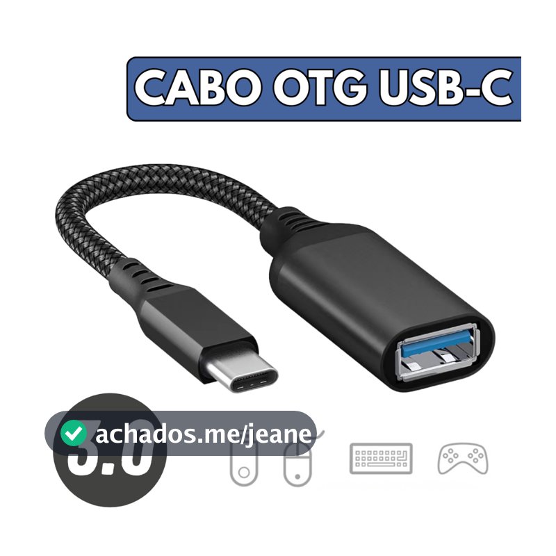 Cabo Adaptador Otg 3.0 Tipo C Pendrive Para Celular Tablet Usb Fêmea - Escolha Seu Kit