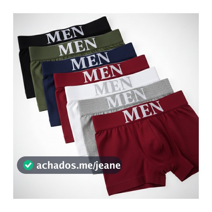 Kit Cuecas Boxer Men Sem Costura 04 ou 01 Microfibra Casual Premium Toque Macio Masculino PROMOÇÃO