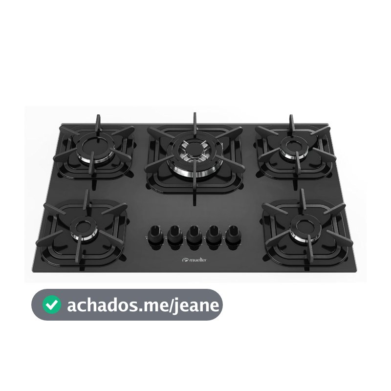Cooktop 5 Bocas Mueller Tripla Chama