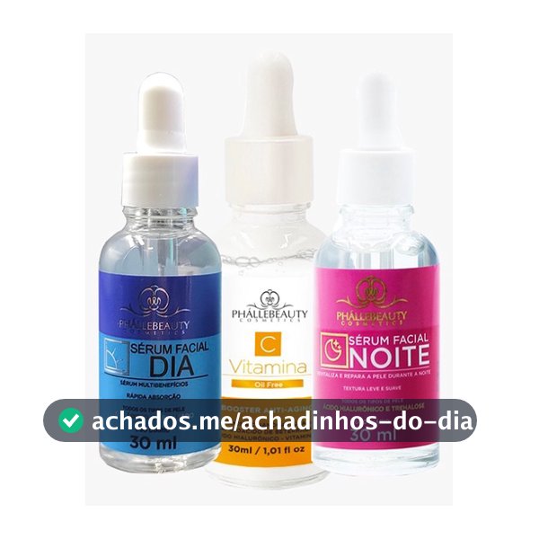 Kit Dia/Noite e Vitamina C 3 Séruns  PhálleBeauty