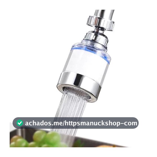 Filtro Universal Booster Torneira Rotativa Remover Cloro Purificador De Água De Cozinha