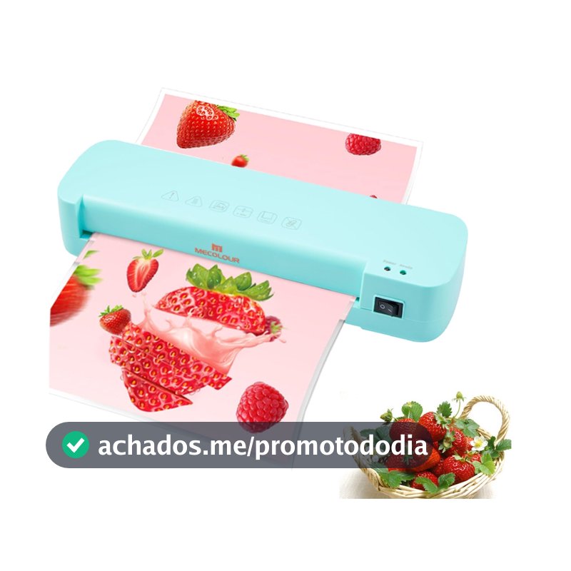 MECOLOUR Plastificadora Nova Laminadora Refiladora  A4  Quente Aquecimento Rápido De 3 Minutos