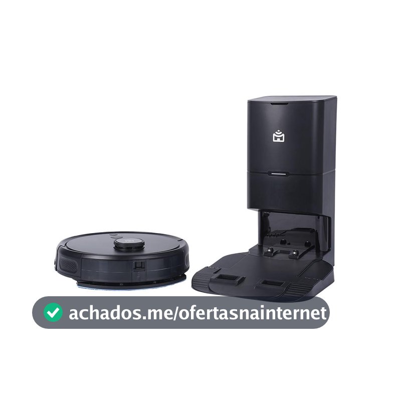 Smart Robô Aspirador Wi-Fi Autolimpante PRA2000 Mapeamento a Laser, Aspira, Varre e Passa Pano