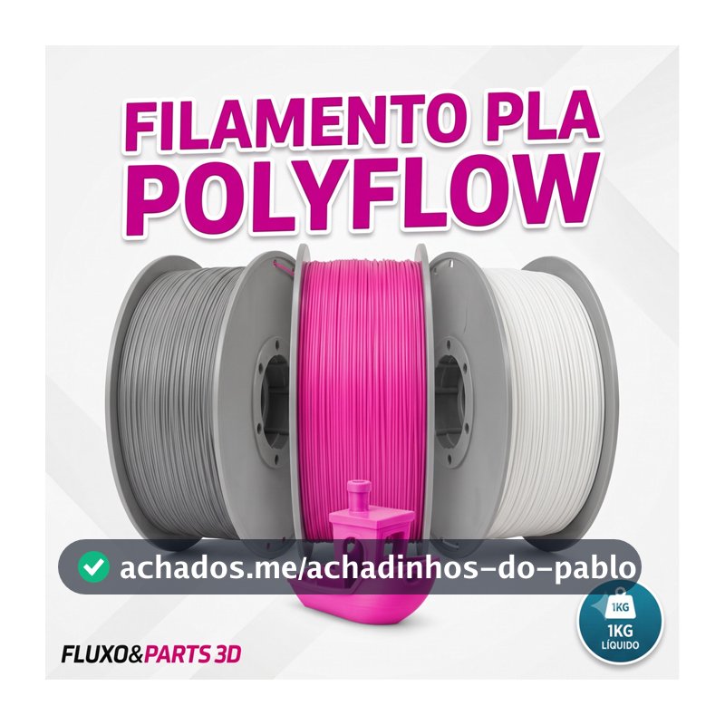 Filamento PLA Matte Polyflow - Filamento para Impressora 3D