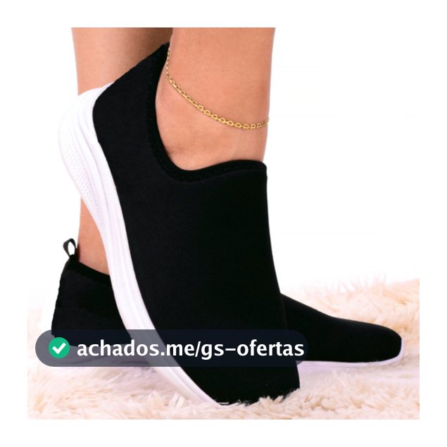 Tênis Feminino Meia Calce Fácil Slip On Leve Flexível Confortável Caminhada Academia Casual