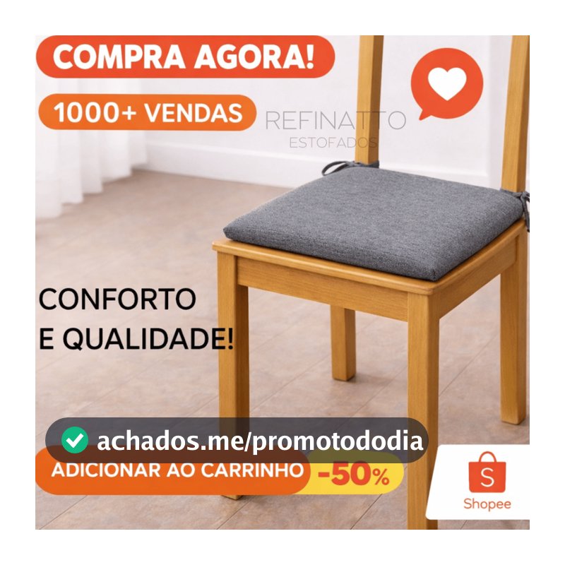 Kit com almofadas para cadeira MINIMAL 45x45 - Com amarração