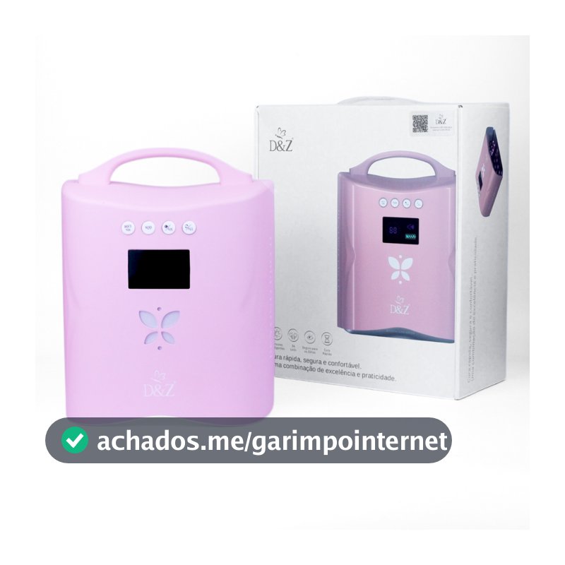 Cabine UV/LED Portátil D&Z 36 LEDs  25 W Bivolt Linha Profissional de produtos D&Z