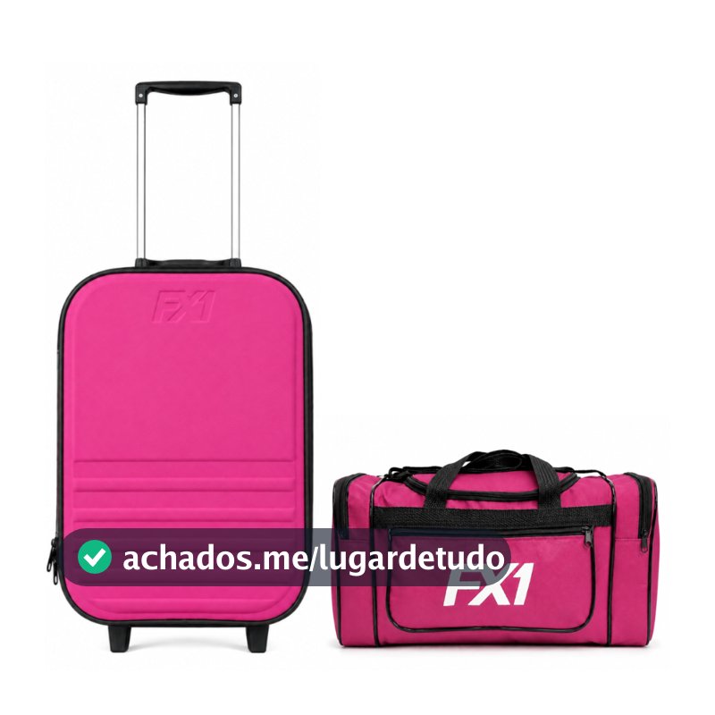 Kit Bolsa de Viagem Pequena + Mala de Bordo 10kg Padrão ANAC