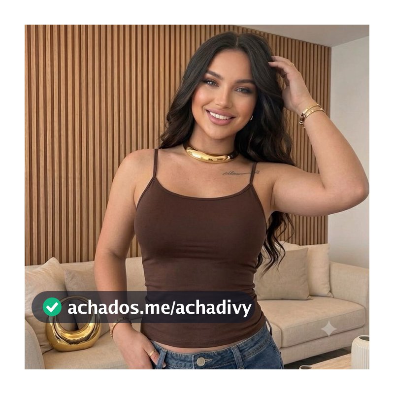 Blusa Regata Alcinha Casual Verão Confortável Suplex Poliamida Com Forro