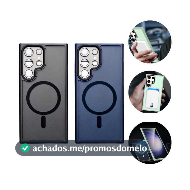 Capinha case magsafe Magnética Fosca Para  S21fe s23fe s24fe s22 S23 S24 Plus Ultra fe