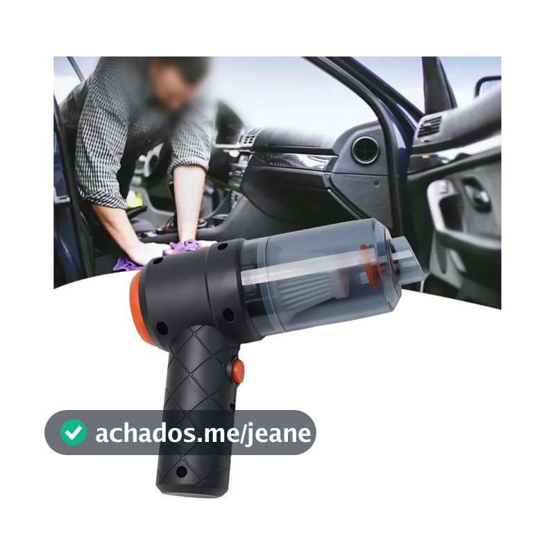 Mini Aspirador De pó Portátil Automotivo e Casa Potente Recarregável