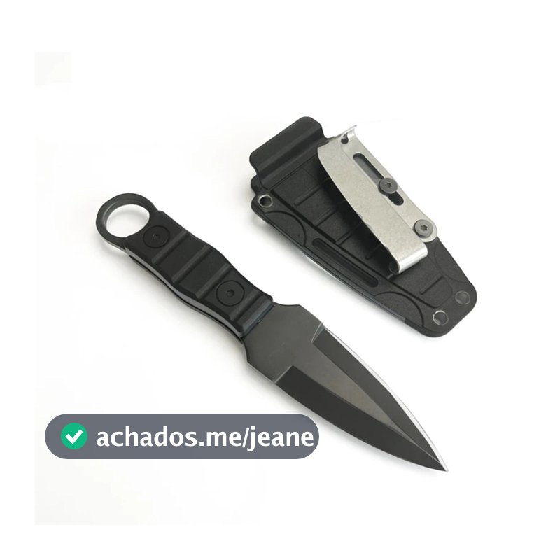 Faca Punhal EDC Portátil Aço Bainha Clip De Ferro Caça Pesca Acampamento Sportiva Canivete Tatica Camping Izula