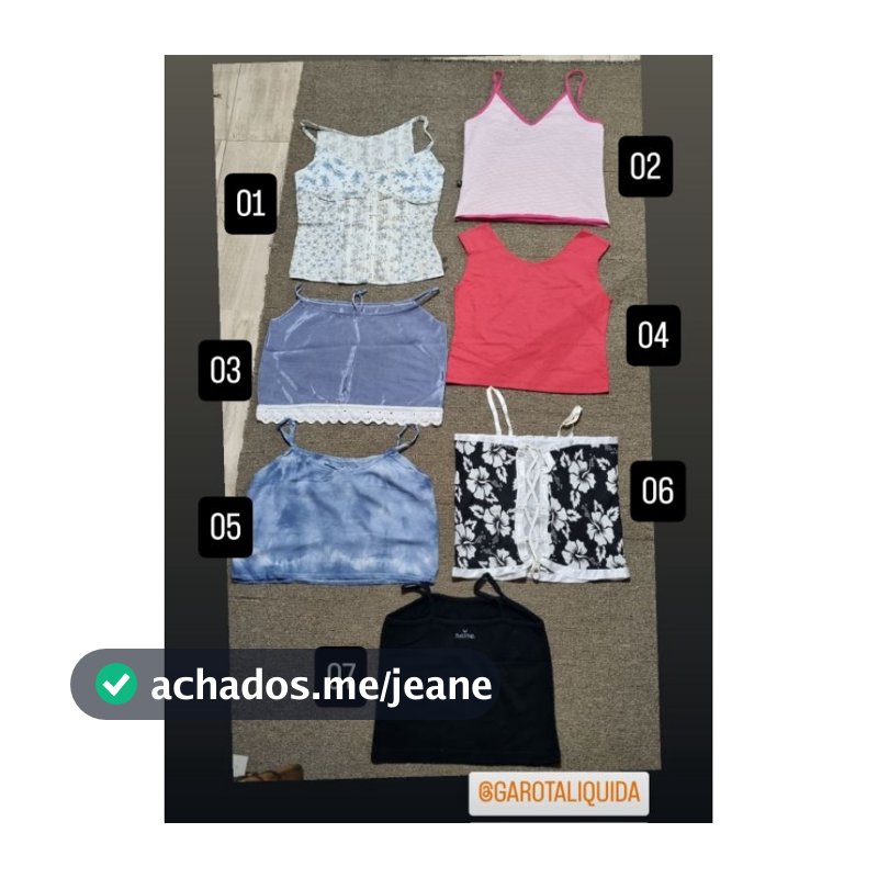 Blusa menina 10 a 14 anos 7 Peças