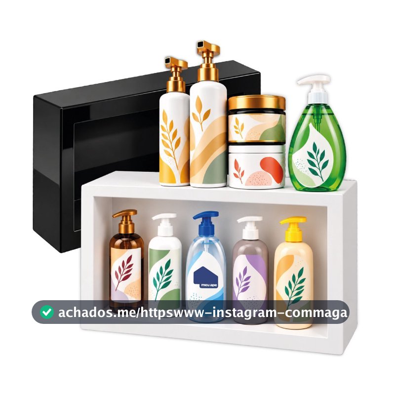 Nicho De Parede Sobrepor Organizador para Banheiro/Quarto/Cozinha Decoração Moderno Meu Ape