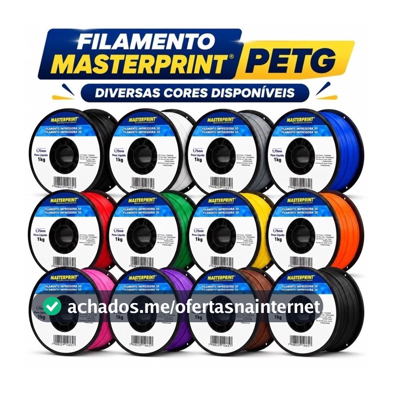 Filamento PETG Masterprint para Impressora 3D 1Kg 1,75mm