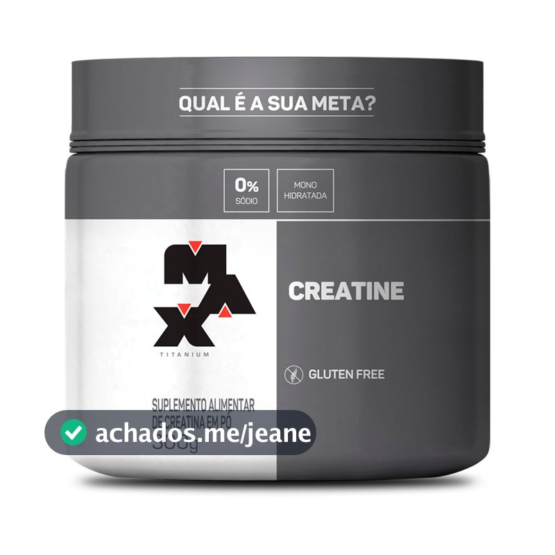 Creatina Monohidratada 100% Pura - Max Titanium
