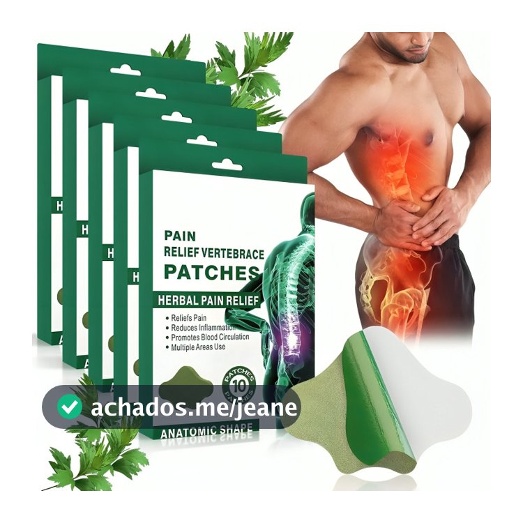 Kit 10 Adesivos Terapéuticos Para Alivio De Dor No espinha lombar