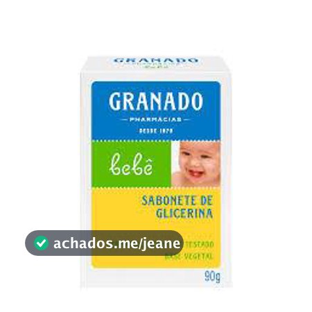 Sabonete De Glicerina Em Barra Granado Bebê Tradicional Com 90g